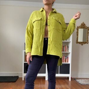 BDG Textured Oversized Button Down